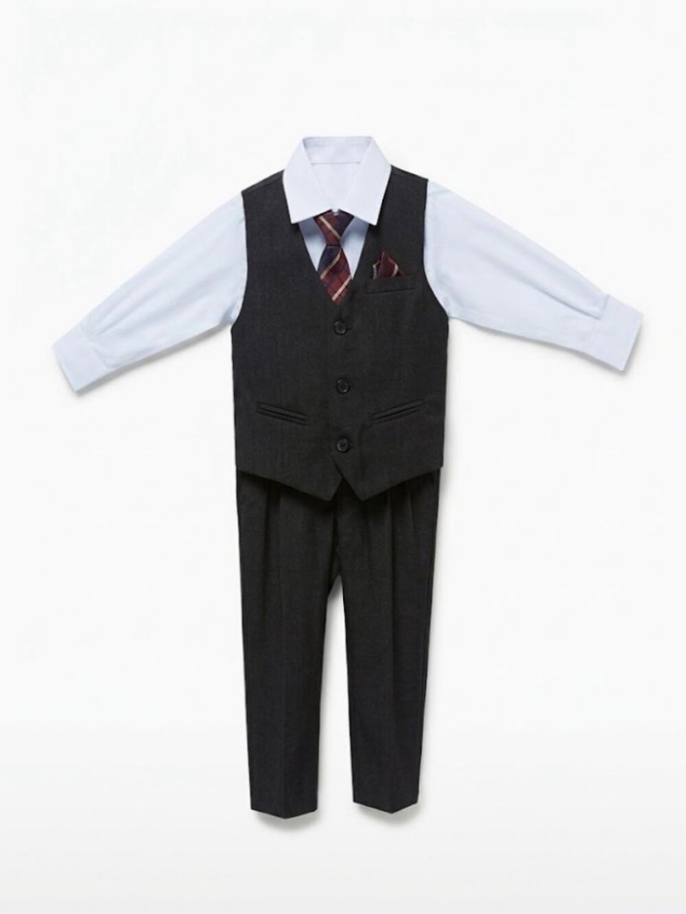 4pcs Baby Toddler Formal Outfits Set Infant Boy Wedding Christening Tuxedo Suit